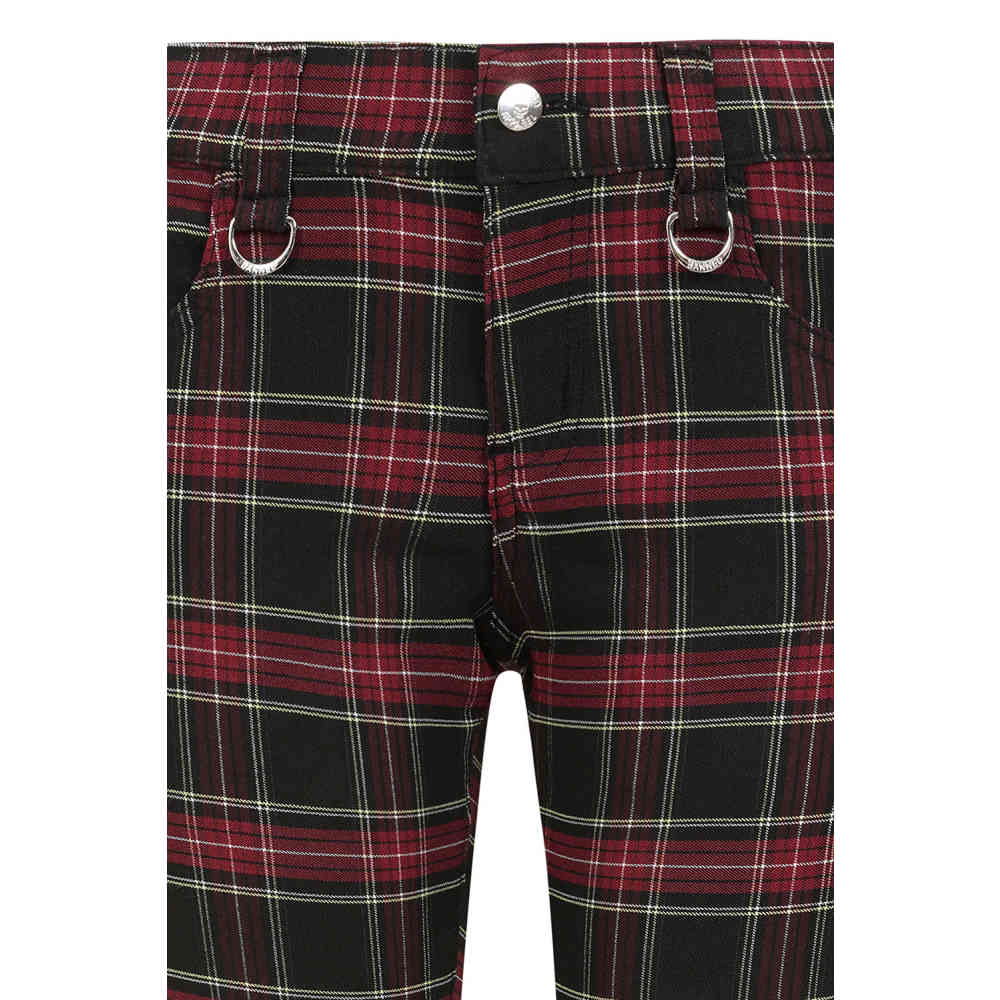 Banned - Forever Yours Skinny fit broek - Bordeaux rood